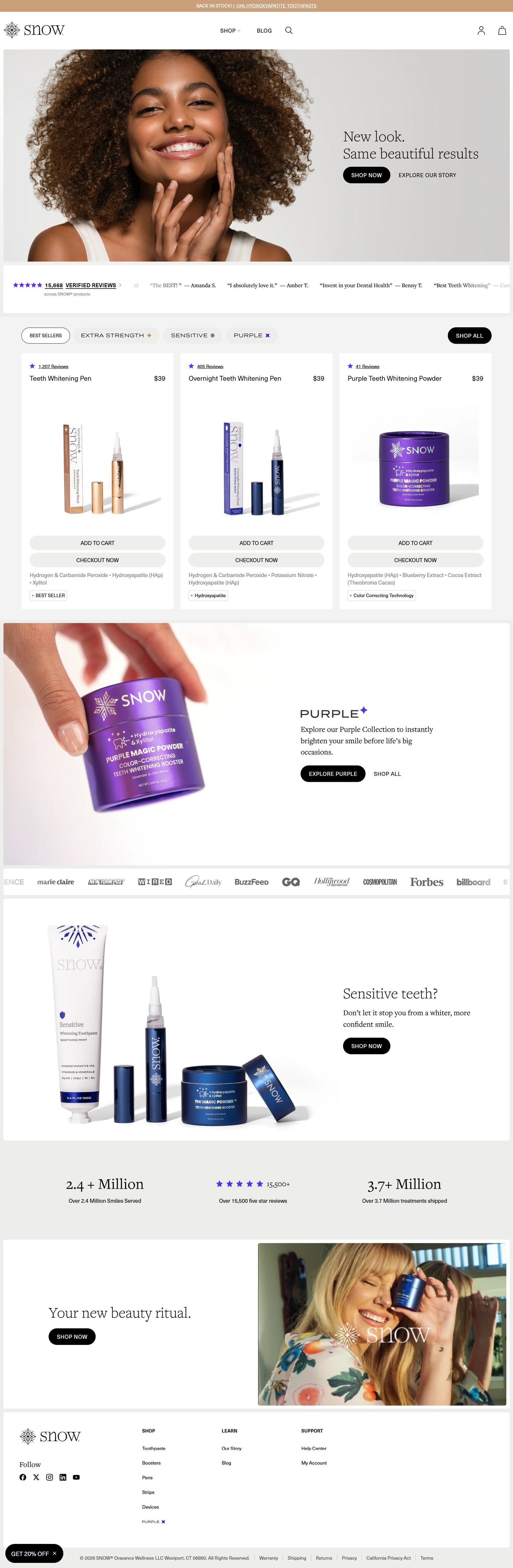 SNOW homepage