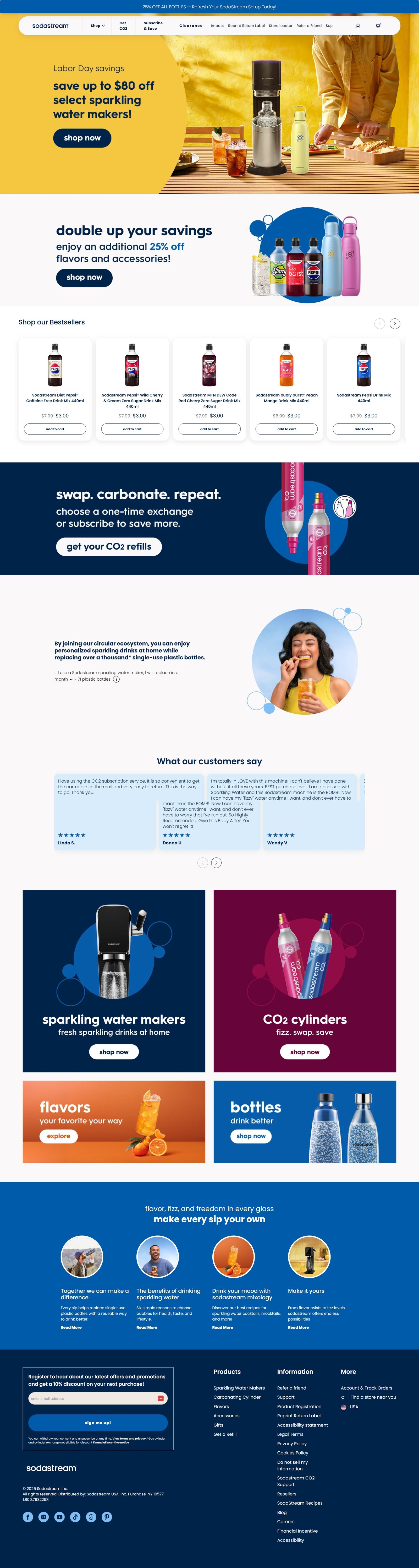 SodaStream homepage