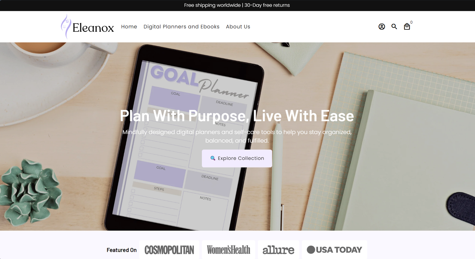 Eleanox website screenshot