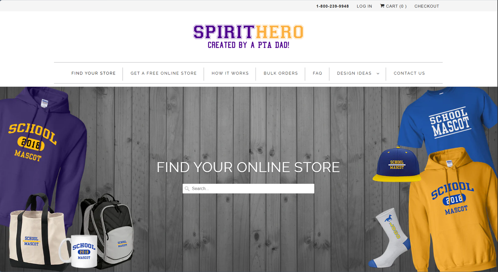 Spirit Hero website screenshot