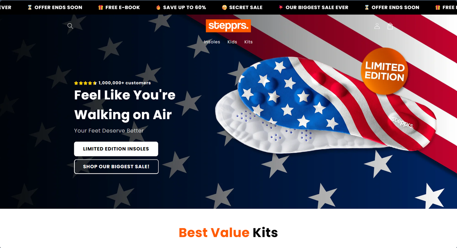 STEPPRS website screenshot